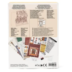 Maqueta madera 3D Book Store con luz