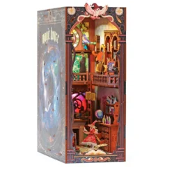 Maqueta soporte de libros 3D Magic House con luz