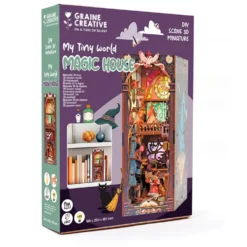Maqueta soporte de libros 3D Magic House con luz
