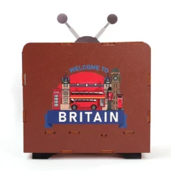 Maqueta TV 3D miniatura Londres con luz