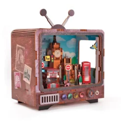 Maqueta TV 3D miniatura Londres con luz