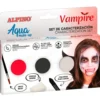 Maquillaje caracterización al agua vampiro 3 colores