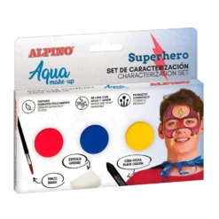 Maquillaje caracterización al agua superhéroe 3 colores