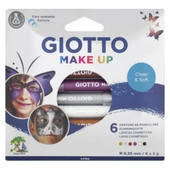 Maquillaje en lápiz metalizado 6 colores
