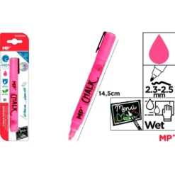 Marcador tiza líquida rosa Chalk para pizarra negra