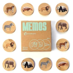 Memory bambú animales salvajes