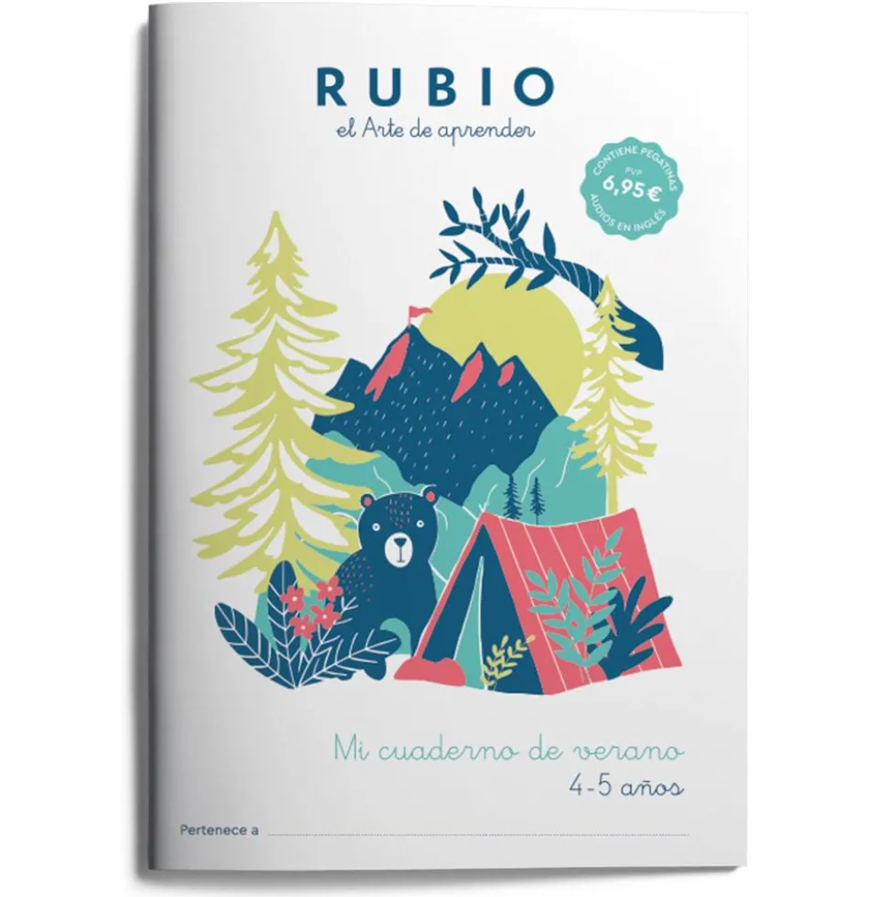 Mi cuaderno de verano RUBIO 4-5 años