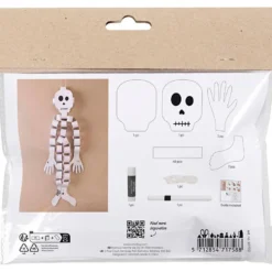 Mini kit manualidades crea esqueleto de papel.