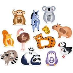 Mi primer puzzle jumbo Mi mamá y yo animales 22 piezas