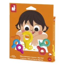 Mis primeros lápices set 6 ceras fácil agarre peques