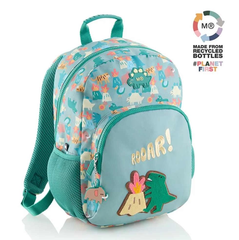 Mochila doble London Dino Roar reciclada 25,5x16x35cm