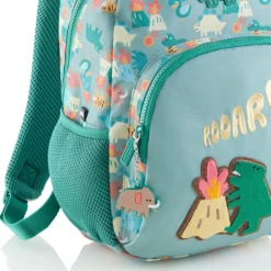 Mochila doble London Dino Roar reciclada 25,5x16x35cm