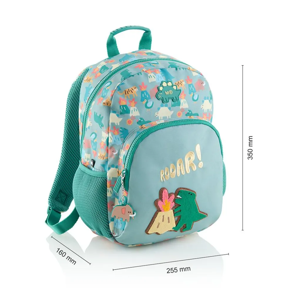 Mochila doble London Dino Roar reciclada 25,5x16x35cm