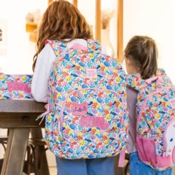 Mochila doble Roma Matisse Cats reciclada 28x16x40cm