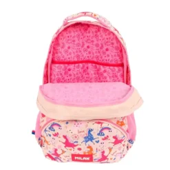 Mochila Flowicorn 4 cremalleras unicornios 48x34x16cm