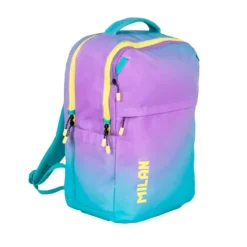Mochila Sunset turquesa 45,4x28x20cm 5 cremalleras