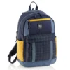 Mochila triple Amsterdam negro. 47x25x15,5cm.