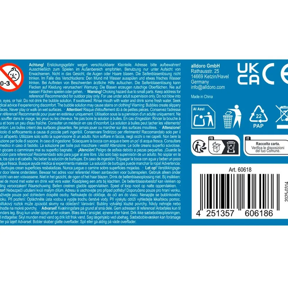 Máquina de pompas ajolote con repuesto 100ml