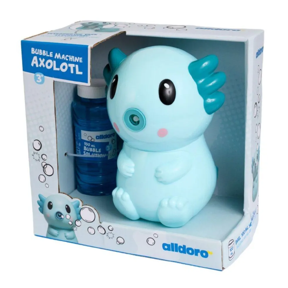 Máquina de pompas ajolote con repuesto 100ml