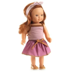 Muñeca Sophie con conjunto rosa y morado 32cm.