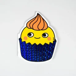 Notebook forma cupcake con pegatinas
