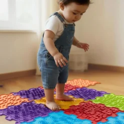 Paneles sensoriales para suelo Sensory Mats 6 piezas Bibi Soft