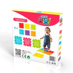 Paneles sensoriales para suelo Sensory Mats 6 piezas Bibi Soft