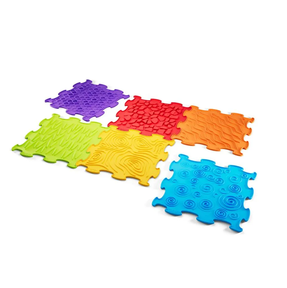 Paneles sensoriales para suelo Sensory Mats 6 piezas Bibi Soft