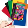 Papel charol autoadhesivo 6 hojas colores surtidos