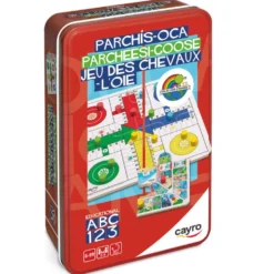 Parchís y Oca en caja de metal