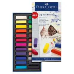 Pastel en barra 24 colores Faber Castell