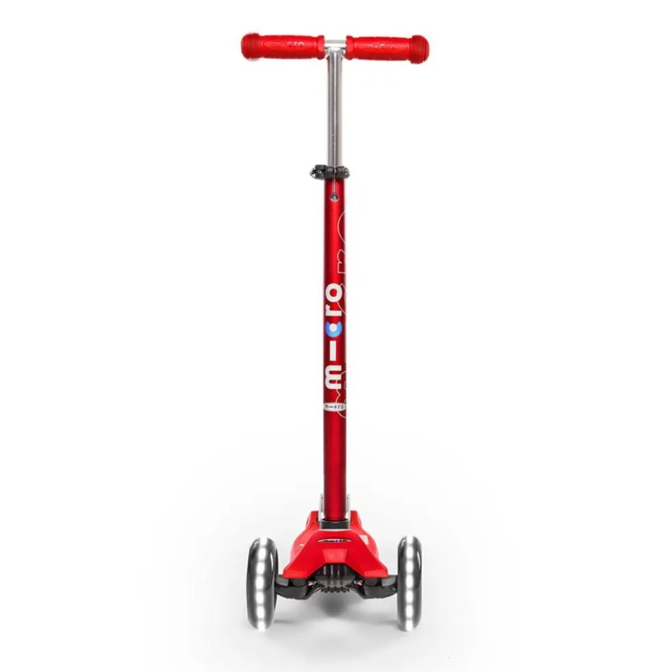 Patinete Maxi Micro Deluxe LED rojo