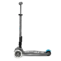 Patinete maxi Micro deluxe plegable Led gris vulcano