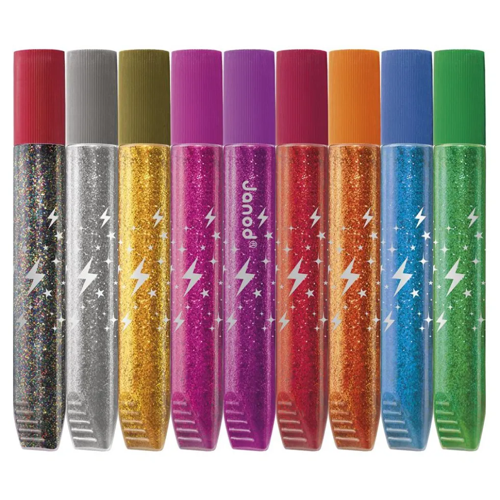 Pegamento con purpurina set 9 colores