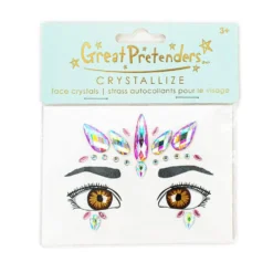 Pegatinas faciales crystals unicornio rosa