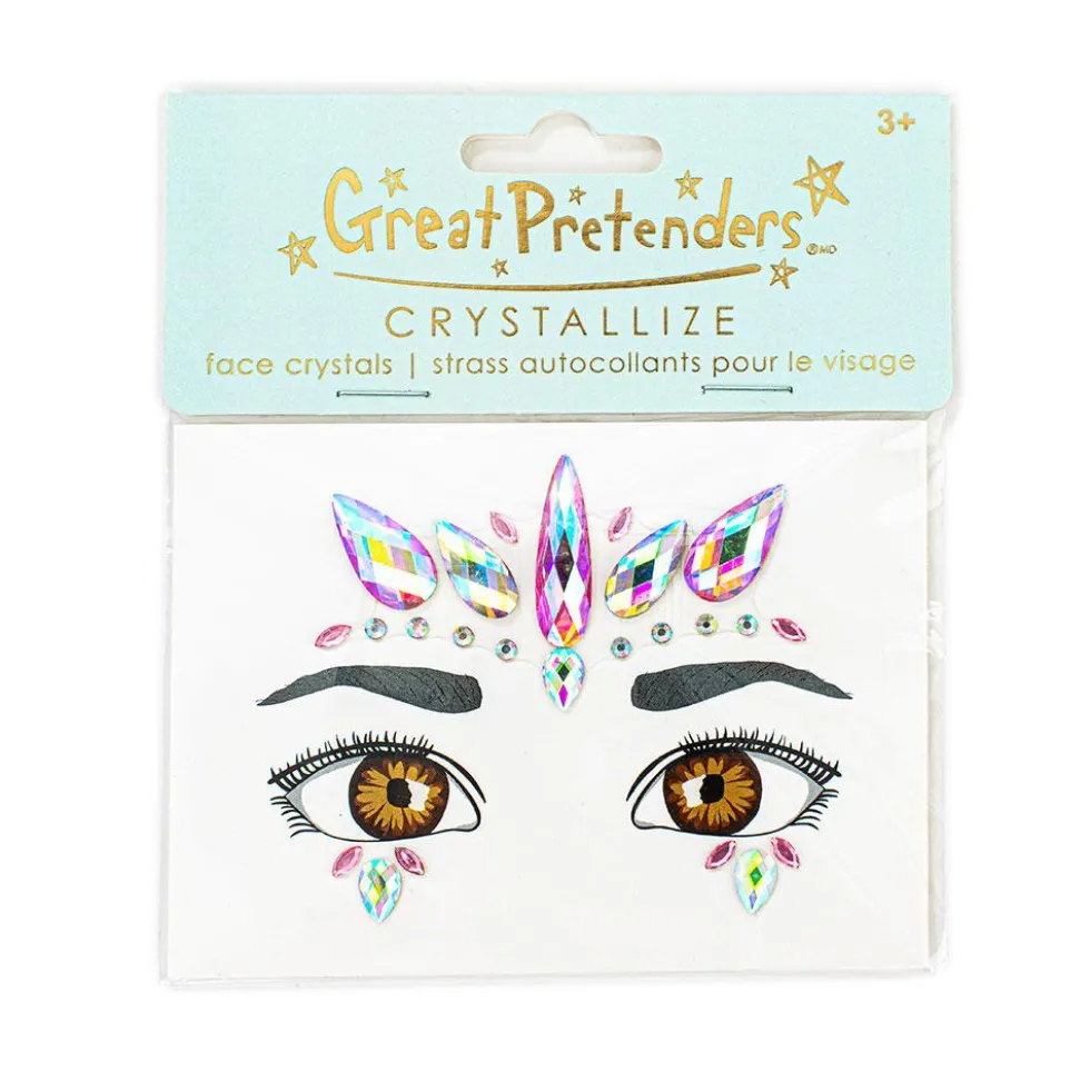Pegatinas faciales crystals unicornio rosa