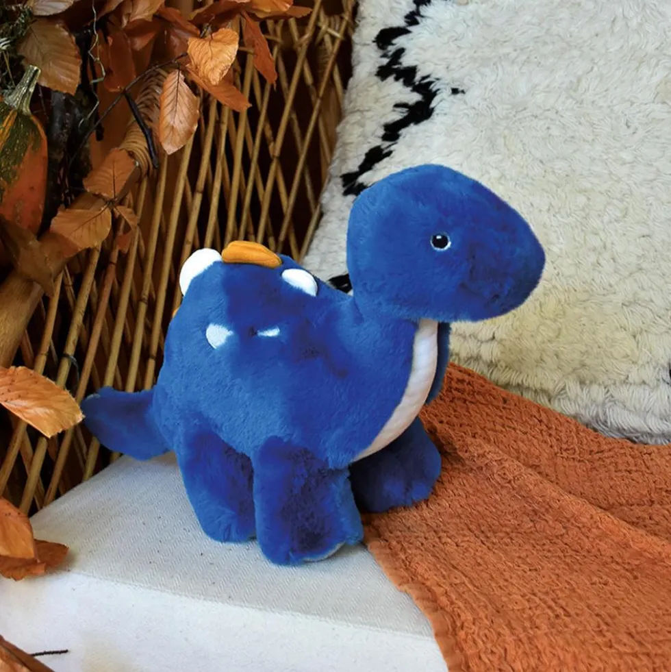 Peluche dinosaurio azul 40cm con texturas Histoire d´Ours