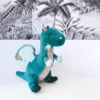 Peluche dragón azul 40cm con texturas Histoire d´Ours
