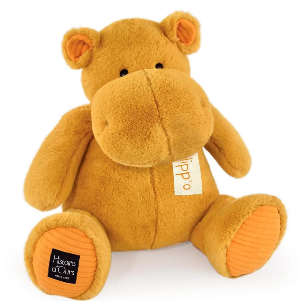 Peluche hipopótamo ocre 40cm Histoire d´Ours