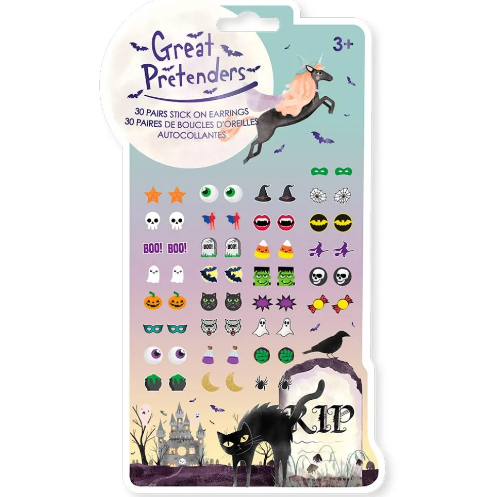Pendientes adhesivos Halloween 30 pares