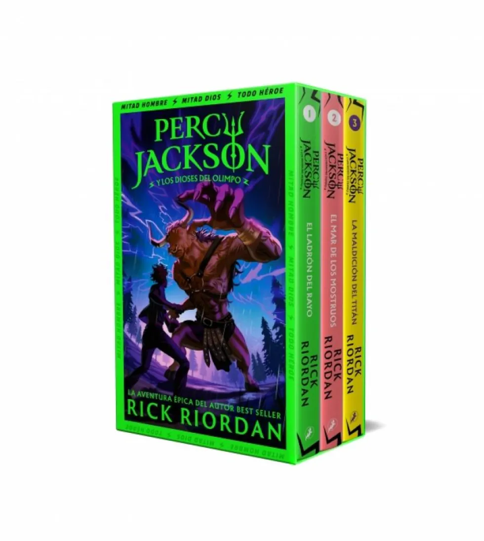Percy Jackson y los dioses del Olimpo (estuche con: El ladrón del rayo|El mar de