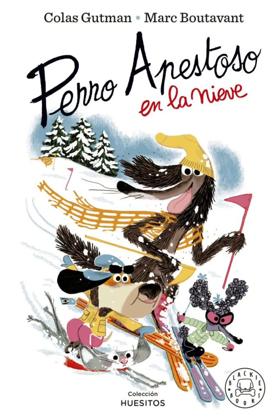 Perro Apestoso en la nieve