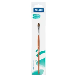 Pincel escolar plano serie 121 número 8