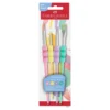 Pincel suave 4 unidades colores pastel