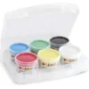 Pintura de dedos 6 colores textil 100gr. Primo