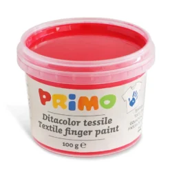 Pintura de dedos 6 colores textil 100gr. Primo