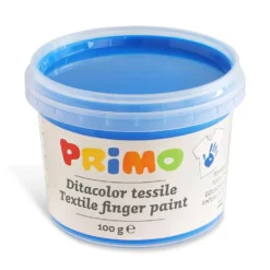 Pintura de dedos 6 colores textil 100gr. Primo