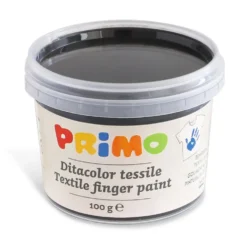 Pintura de dedos 6 colores textil 100gr. Primo