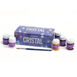 Pintura para cristal 6 colores 25ml. La Pajarita