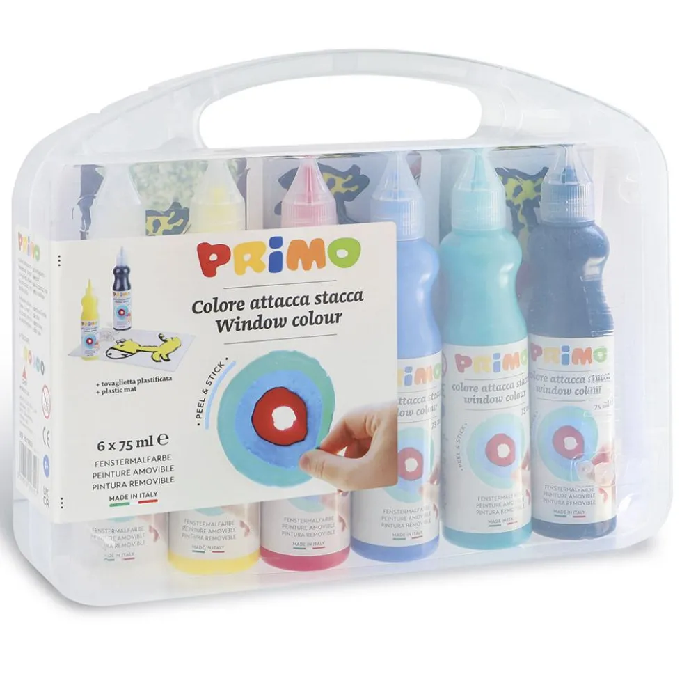 Pintura ventanas 6 colores 75ml. Primo